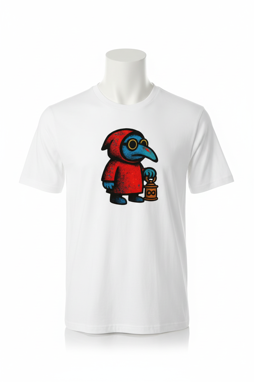 Camiseta blanca en maniquí sencillo