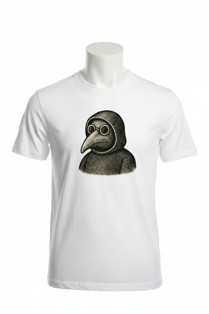 Camiseta blanca en maniquí sin cabeza