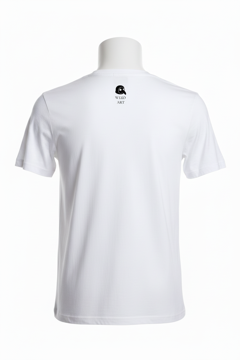 Camiseta blanca - maniquí minimalista